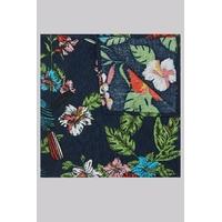 Moss London Multi Paradise Print Pocket Square