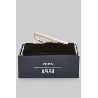 moss 1851 silver and rose gold tie bar