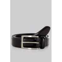 Moss 1851 Black Bonded Leather Belt