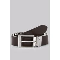 Moss 1851 Black/Brown Reversible Bonded Leather Belt