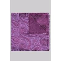 moss 1851 violet paisley silk pocket square