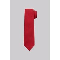 Moss London Red Plain Skinny Tie