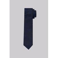 Moss London Black and Navy Rose Skinny Tie