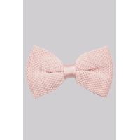 moss london pink knit bow tie