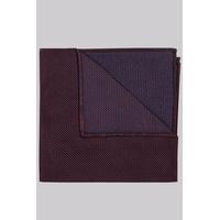 moss london premium wine puppytooth silk pocket square