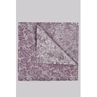 moss london purple grey floral pocket square