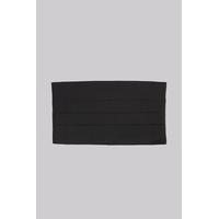 Moss 1851 Black Silk Cummerbund