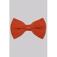 moss london orange knitted bow tie