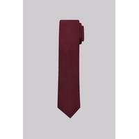 moss london wine plain skinny tie