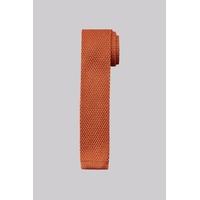 Moss London Orange Knitted Skinny Tie