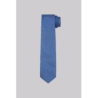 Moss London Navy Textured Horizontal Stripe Skinny Tie