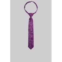 moss 1851 violet paisley silk boys tie