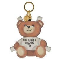 MOSCHINO Leather Bear Keyring