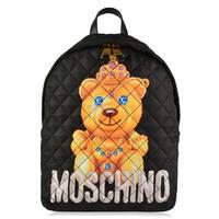 moschino quilted bear backpack