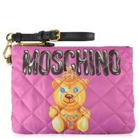 MOSCHINO Quilted Bear Clutch