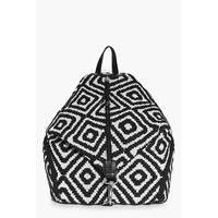 Mono Aztec Triangle Backpack - black