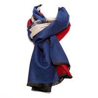 Moda in Pelle Flowetascarf Navy Scarves