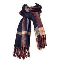 Moda in Pelle Cindyscarf Navy Scarves