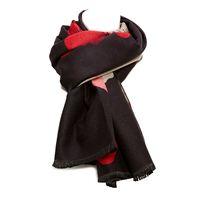 Moda in Pelle Flowetascarf Black Scarves