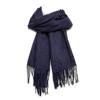 Moda in Pelle Daisyscarf Navy Scarves