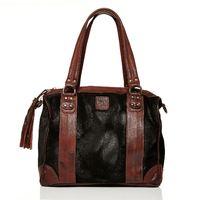 Moda in Pelle Grennabag Black Casual Handbags