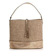 Moda in Pelle Perlabag Gold Casual Handbags