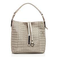 Moda in Pelle Perezabag Pewter Casual Handbags