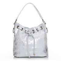 Moda in Pelle Granziabag White-Metallic