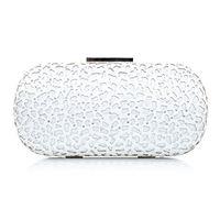 Moda in Pelle Lunasclutch White