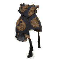 Moda in Pelle Milanscarf Navy Scarves