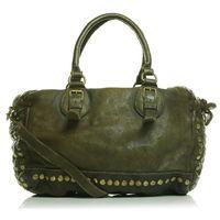 moda in pelle jennabag green fashion bags