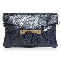 moda in pelle zoeyclutch navy match bags