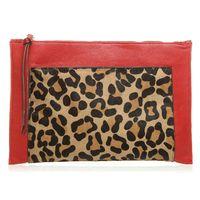 moda in pelle demiclutch leopard match bags