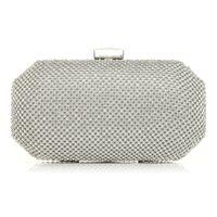 Moda in Pelle Rococlutch Silver Match Bags