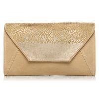 moda in pelle jagclutch gold match bags