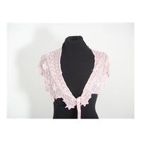 monsoon dusky pink beaded silk collar wrap