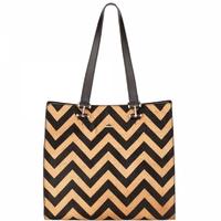 MODALU Cara Ladies Chevron Tote Bag MH4713 CAMEL CH