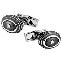 Montblanc Black Iconic Carbon Cufflinks 111312