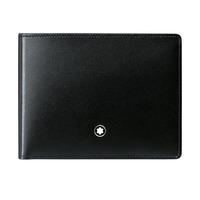 montblanc black leather 6cc wallet 14548