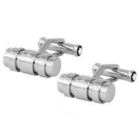 Montblanc Silver Three Ring Bar Cufflinks 106679