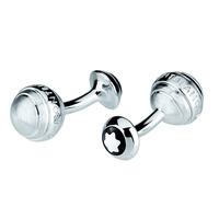 montblanc silver 3 rings cufflinks 36413