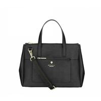 modalu pheobe ladies black medium grab leather bag mh4706 black