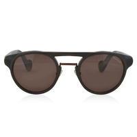 MONCLER Ml 0019 Round Frame Aviator Sunglasses