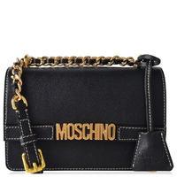 moschino logo chain bag