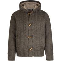 Moray Cable Knit Sherpa Lined Jacket in Oak Nep  Tokyo Laundry
