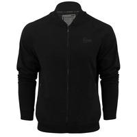 morgan ribbed collar cotton bomber jacket in black dissident