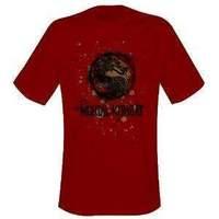 mortal kombat eroded logo t shirt xxl