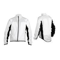 Moozes Flex Shell Cycling Rain Jacket - White / XLarge