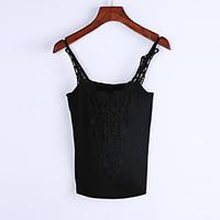 Moon Sunday 2015 SUMMER LADY PLUS SIZE SEXY LACE TANK TOP CAMISOLE LADY CROCHET BLOUSE SHIRT