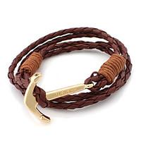 MOGE New Fashion Alloy / Leather Bracelet / Cool / Party / Leisure / Sports